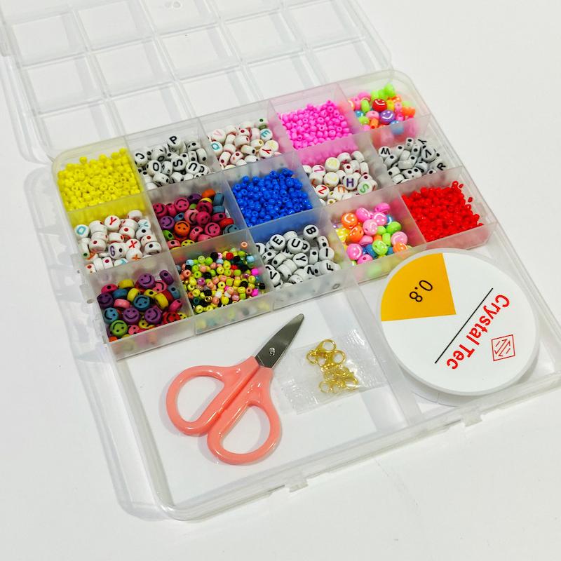 پک مهره دستبند ساز سایز متوسط تک نخ