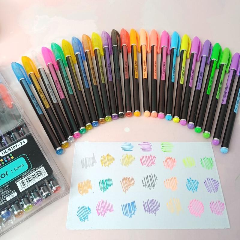 خودکار ۲۴ رنگ اکلیلی نئونی