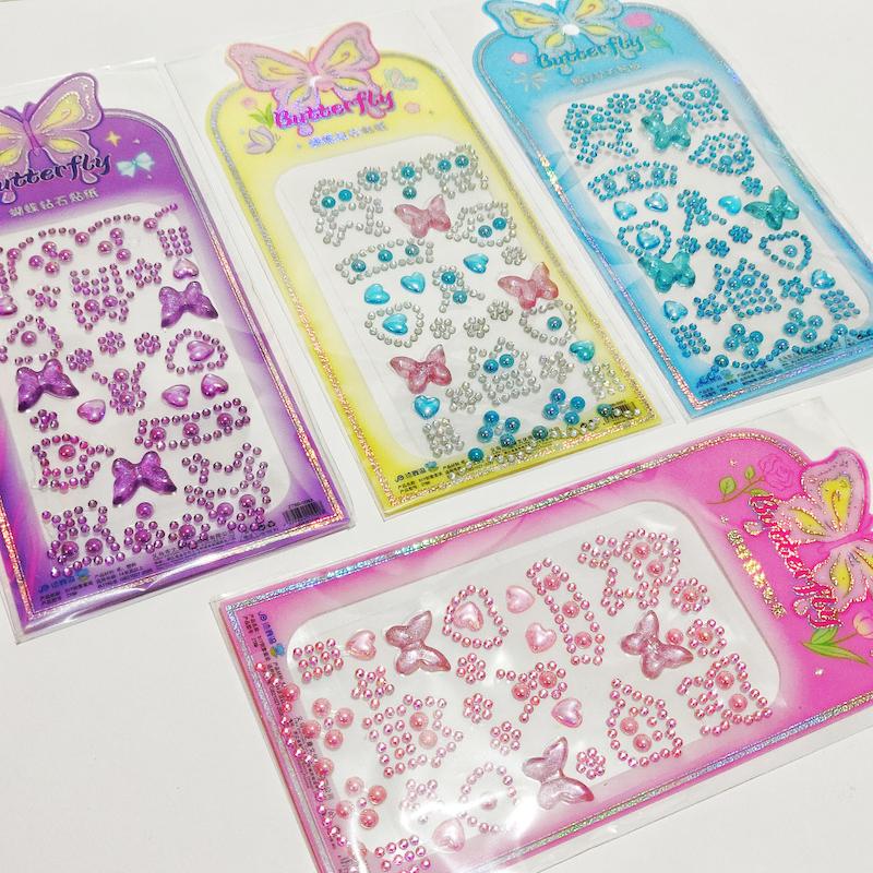 استیکر نگین برجسته مو و صورت