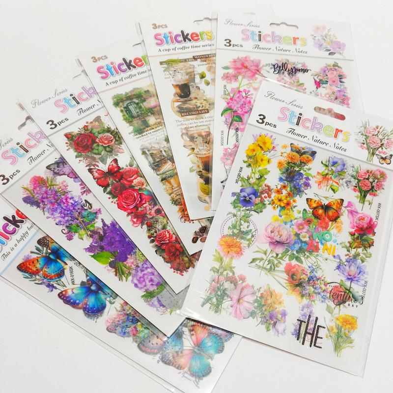 استیکر شفاف ۳ ورقی 