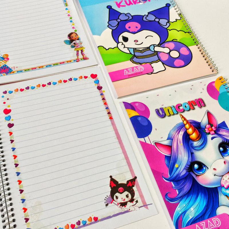 دفتر مشق حاشیه دار ۴۰ برگ دخترانه