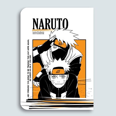 دفتر انیمه ای ،انیمه ناروتو طرح ناروتو و کاکاشی (Naruto)