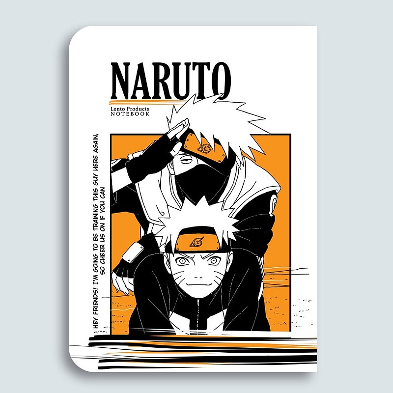 دفتر انیمه ای ،انیمه ناروتو طرح ناروتو و کاکاشی (Naruto)