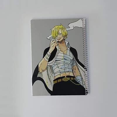 دفتر 60 برگ سیمی انیمه وان پیس طرح سانجی پا سیاه یکی از خدمه های مان کی دی لوفی(VINSMOKE.SANJI)one piece