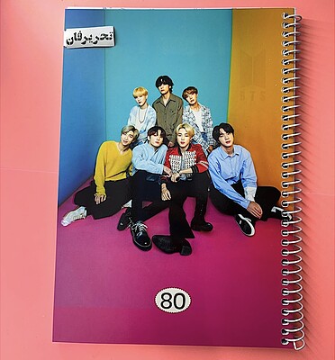 دفتر بی تی اس 80 برگ طرح 4 گروه خوانندگی BTS