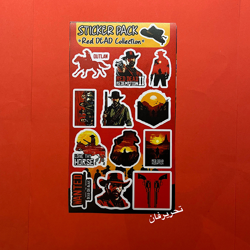 استیکر پکی ضد آب و ضد خش بازی رد دد( Red Dead Collection)