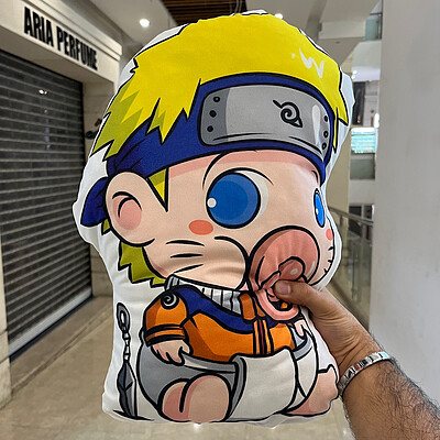 بالش انیمه ناروتو طرح ناروتو (Naruto)سایز بزرگ دورو چاپ 