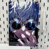 تابلو انیمه جوجوتسوکایسن طرح گوجو ساتورو (Gojo)(Jujutsu Kaisen)  ( اندازه  20 در 30 سایز A4)