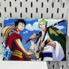 تابلو انیمه وان پیس طرح زورو و لوفی(One piece)  ( اندازه  20 در 30 سایز A4)
