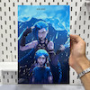 تابلو جینکس یا پادور‌ انیمیشن آرکین‌(Jinx) (Arcane)  ( اندازه  20 در 30 سایز A4)