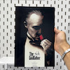 تابلو پدرخوانده شخصیت مافیایی پدرخوانده(The Godfather)  ( اندازه  20 در 30 سایز A4)