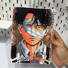 دفتر انیمه ای اتک آن تایتان طرح لیوای آکرمن (attack on Titan)