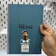 دفتر لیونل مسی 2 با لباس تیم بارسلونا ستاره فوتبال(Lino messi) دفتر مشق مسی 80برگ