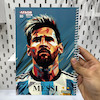 دفتر لیونل مسی 2 با لباس تیم بارسلونا ستاره فوتبال(Lino messi) دفتر مشق مسی 80برگ