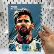 دفتر لیونل مسی 2 با لباس تیم بارسلونا ستاره فوتبال(Lino messi) دفتر مشق مسی 80برگ
