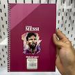 دفتر لیونل مسی با لباس تیم بارسلونا ستاره فوتبال(Lino messi) دفتر مشق مسی ۵۰برگ