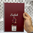 دفتر محمد صلاح با لباس تیم لیورپول ستاره فوتبال (Salah)