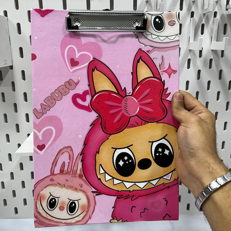 تخته شاسی لبوبو‌ صورتی سایزA4 مقوایی درجه یک