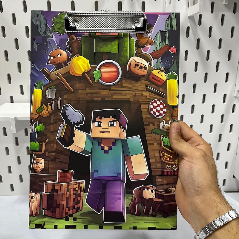 تخته شاسی ماینکرافت سایزA4 مقوایی درجه یک