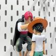 فیگور شنکس مو قرمز و لوفی کلاه حصیری انیمه وان پیس | One Piece Luffy & Shanks Figure