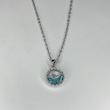 گردنبند سوارسکی جواهری زنانه ، گردنبند دلفین داخل دریا رنگ ثابت 