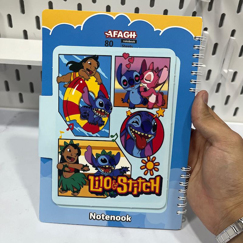 دفتر مشق استیچ‌ ۸۰برگ دفتر مشق انیمیشن استیچ‌