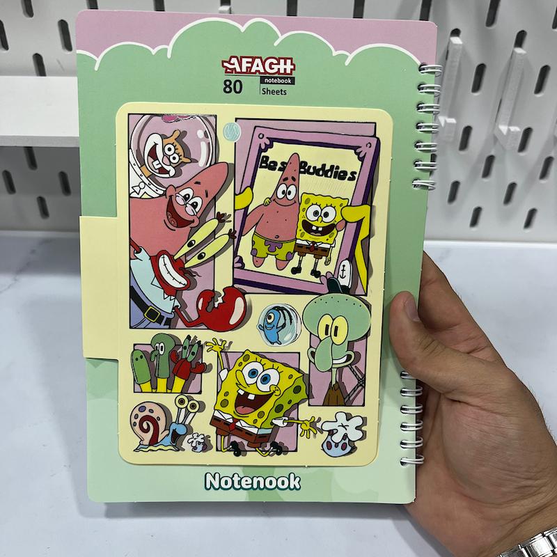 دفتر مشق باب اسفنجی و پاتریک ۸۰برگ 
