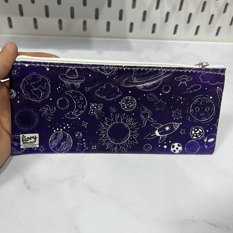 جامدادی کهکشان سرمه ای چرم مصنوعی