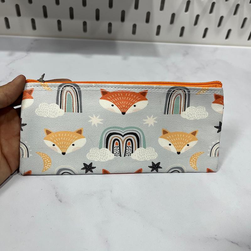 جامدادی روباه و رنگین کمان چرم مصنوعی