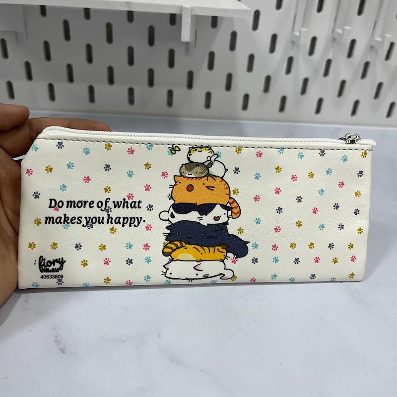 جامدادی گربه های کیوت چرم مصنوعی