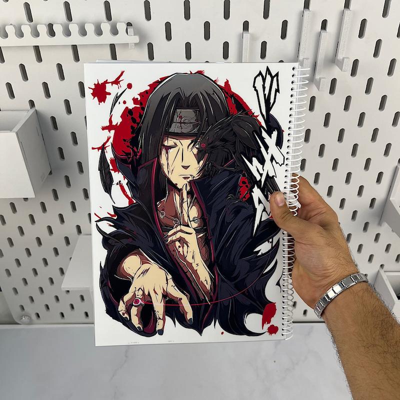 دفتر طراحی ایتاچی ،دفتر انیمه ناروتو طرح ایتاچی اوچیها‌ (Naruto) دفتر سایز A4 و ۱۰۰برگ
