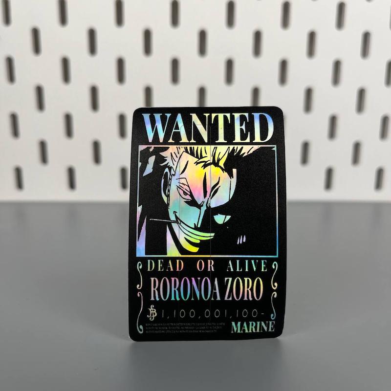 استیکر کارت عابر بانک رورونوا زورو هولوگرامی انیمه وان پیس (One piece)
