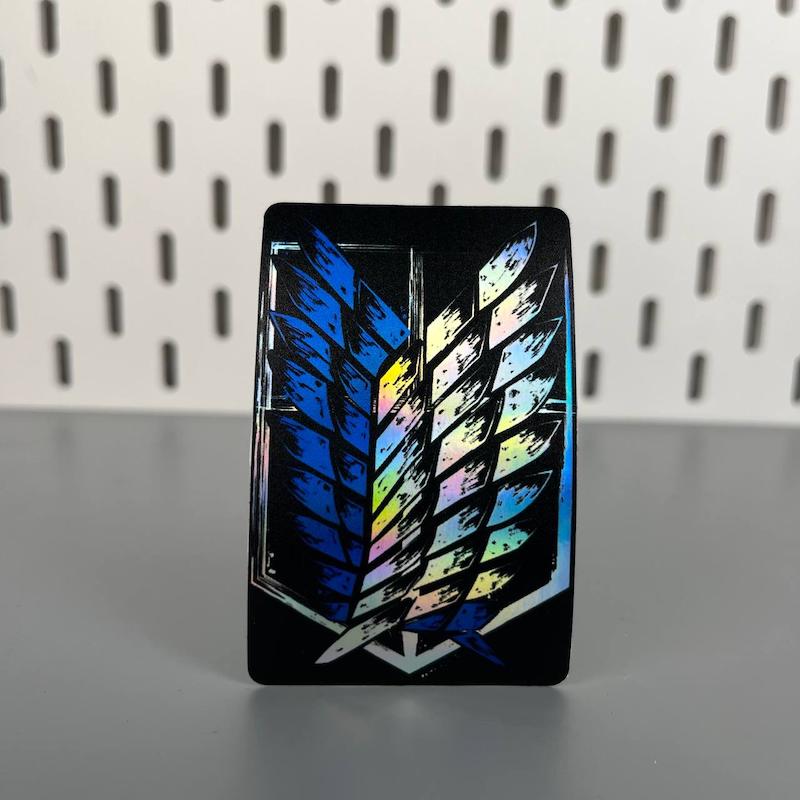 استیکر کارت عابر بانک بال های آزادی هولوگرامی انیمه اتک آن تایتان(attack on Titan)