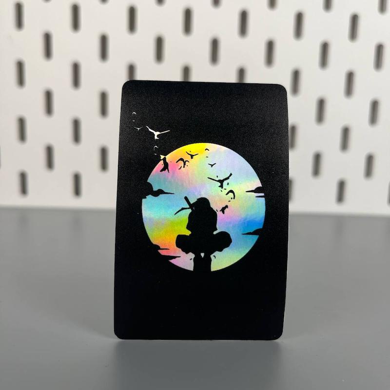 استیکر کارت عابر بانک ایتاچی و کلاغ هولوگرامی انیمه ناروتو (Naruto)