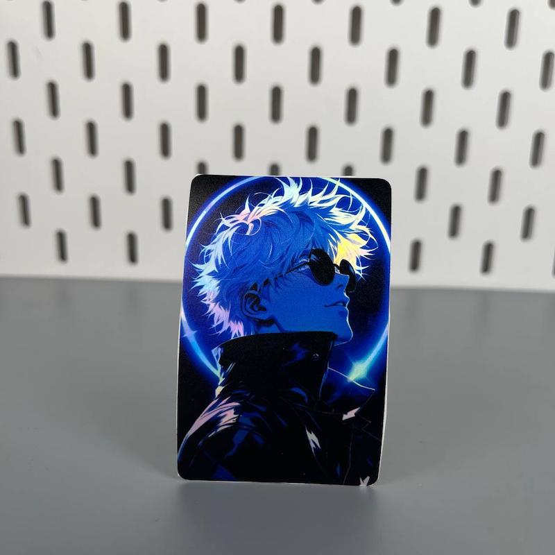 استیکر کارت عابر بانک،استیکر هولوگرامی گوجو ساتورو انیمه جوجوتسوکایسن(jujutsu Kaisen)