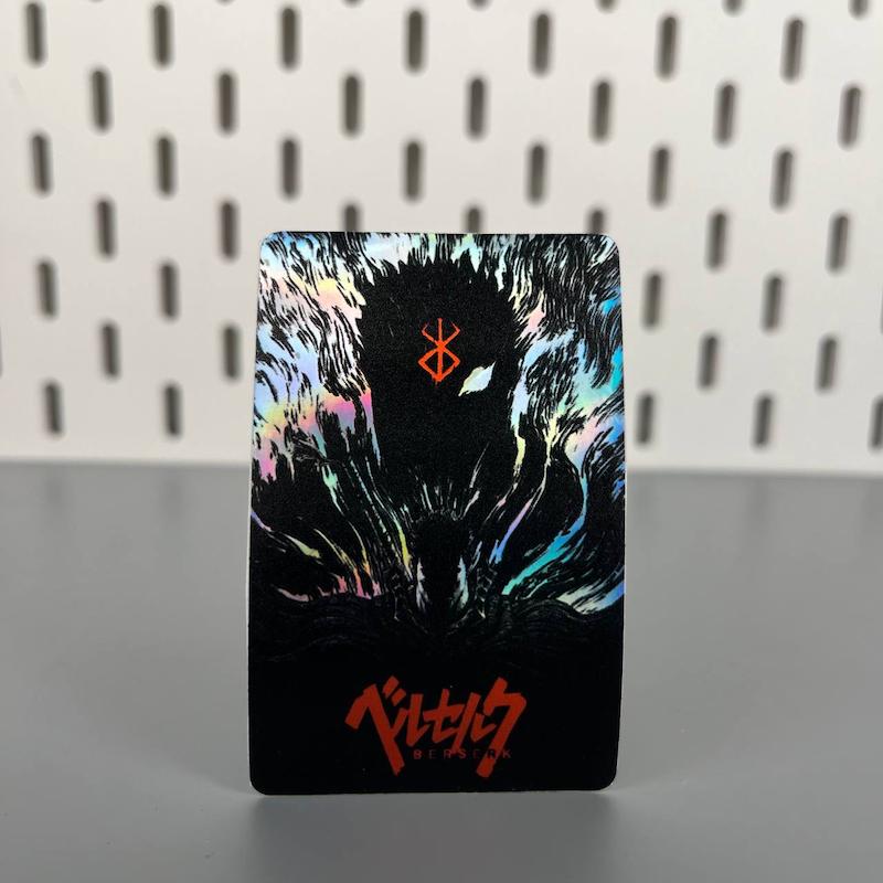 استیکر کارت انیمه برزرک طرح گاتس ، استیکر عابربانک هولوگرامی انیمه ای،2