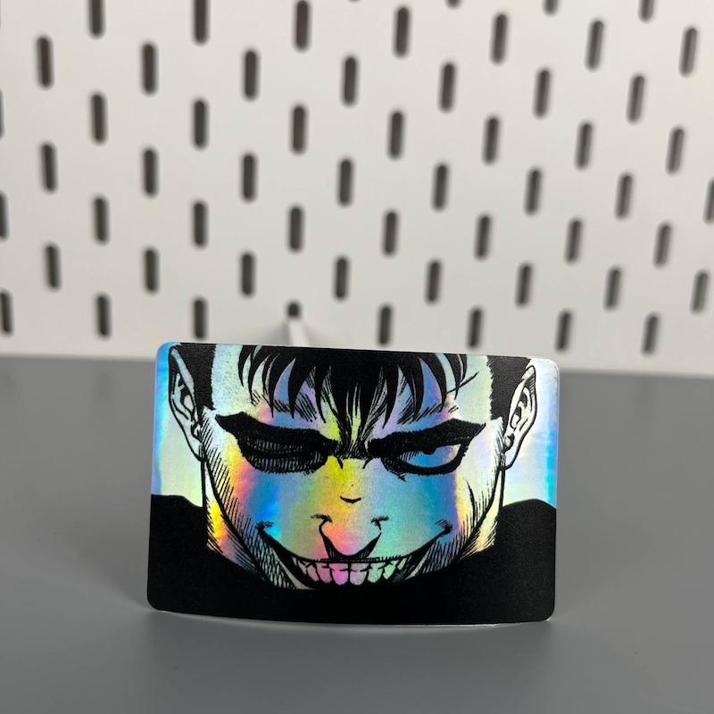 استیکر کارت انیمه برزرک طرح گاتس ، استیکر عابربانک هولوگرامی انیمه ای،3