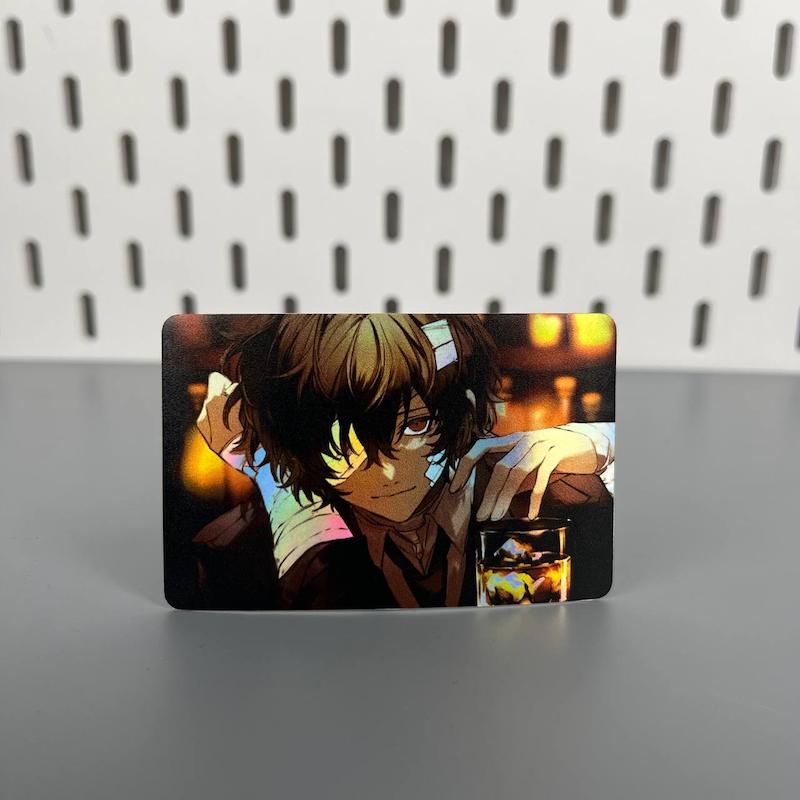 استیکر کارت انیمه سگ های ولگرد بانگو  طرح دازای، استیکر عابربانک هولوگرامی انیمه ای،