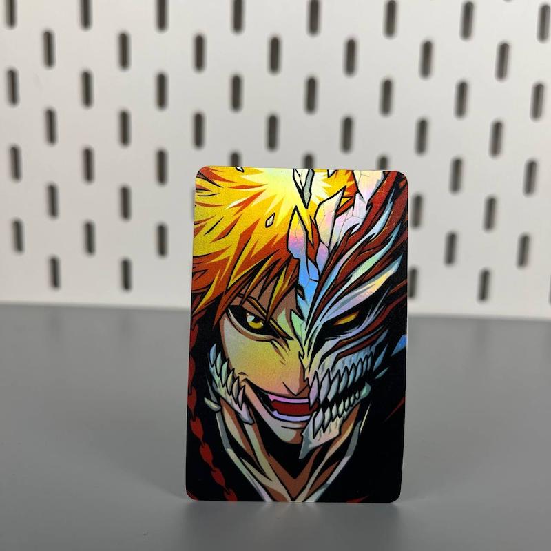 استیکر کارت انیمه بلیچ طرح ایچیگو 2 ، کروساکی ایچیگو ، استیکر عابربانک هولوگرامی انیمه ای،