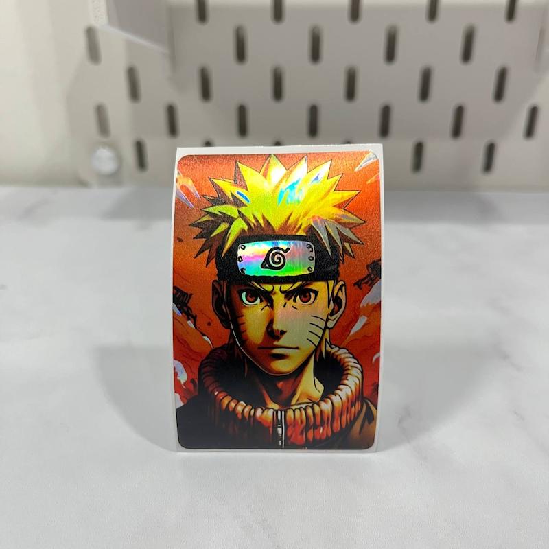 استیکر کارت انیمه ناروتو طرح ناروتو 2 ، استیکر عابربانک هولوگرامی انیمه ای،