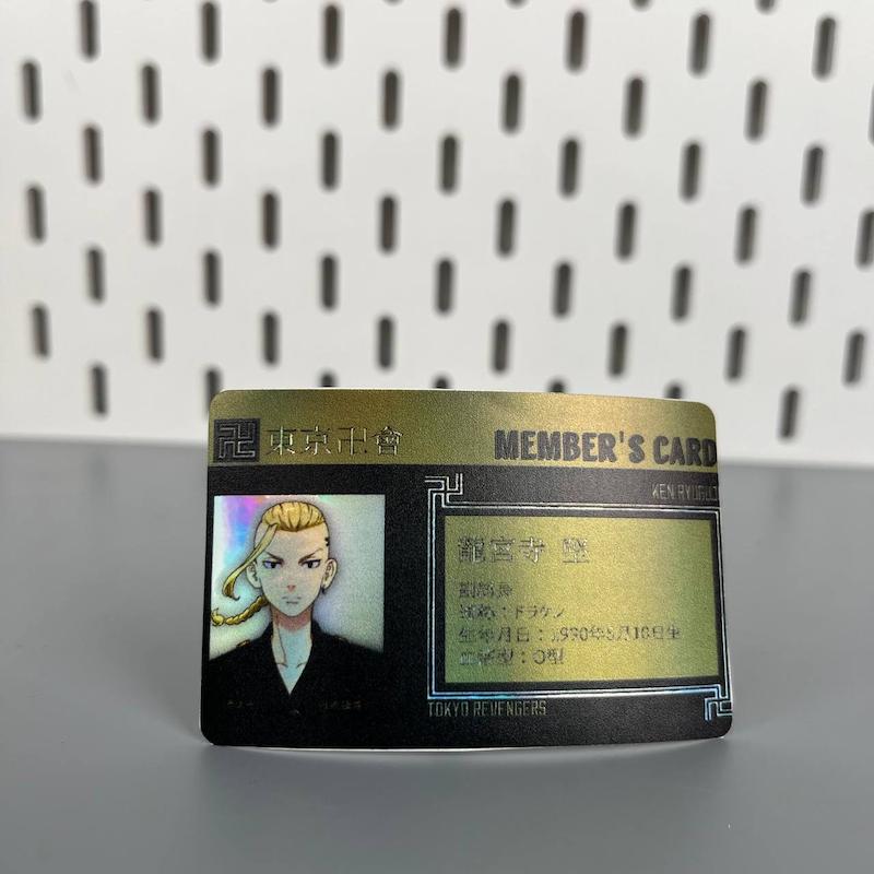 استیکر کارت انیمه توکیو ریونجر طرح کارت عضویت دراکن ، استیکر عابربانک هولوگرامی انیمه ای،