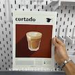پوستر کافه طرح کافه کورتادو نوشیدنی  کورتادو ( cortado ) پوستر دیواری سایزA4