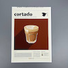 پوستر کافه طرح کافه کورتادو نوشیدنی  کورتادو ( cortado ) پوستر دیواری سایزA4، پوستر گلاسه 