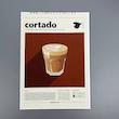 پوستر کافه طرح کافه کورتادو نوشیدنی  کورتادو ( cortado ) پوستر دیواری سایزA4