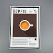 پوستر کافه طرح کافه دوپیو نوشیدنی دوپیو  ، پوستر دیواری سایزA4