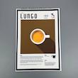 پوستر کافه طرح کافه لانگو یا نوشیدنی لانگو‌ ، پوستر دیواری سایزA4
