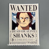 پوستر وانتد یونکو شنکس مو قرمز ، پوستر انیمه وان پیس (Vantad-Shanks)one piece ، پوستر گلاسه 