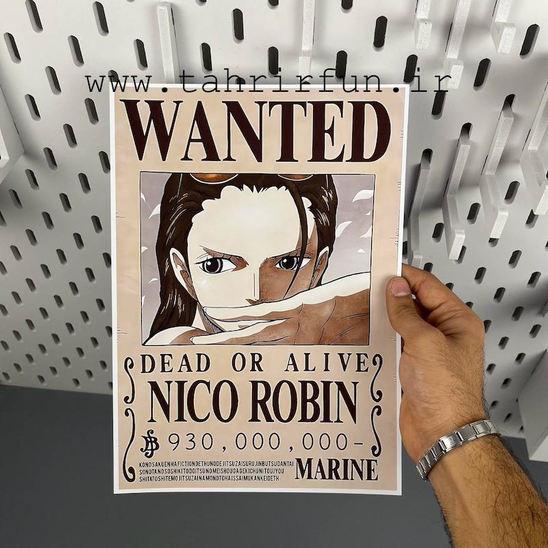 پوستر وانتد نیکو روبین ، پوستر انیمه وان پیس(Vantad-Nico.Robin)one piece