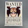 پوستر گلدی راجر وانتد پادشاه دریایی ، پوستر انیمه وان پیس (Vantad-Gold.Roger)one piece ، پوستر گلاسه 