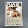 پوستر وانتد پورتیگاس دی ایس یا ایس مشت آتیشی برادر مانکی.دی.لوفی انیمه وان پیس(WANTED-PORTGAS.D.ACE) پوستر ایس ، پوستر گلاسه 